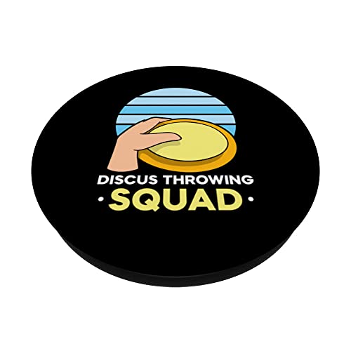 Foto von Diskuswurf Squad Diskus Diskuswerfer Diskuswerfen PopSockets mit austauschbarem PopGrip