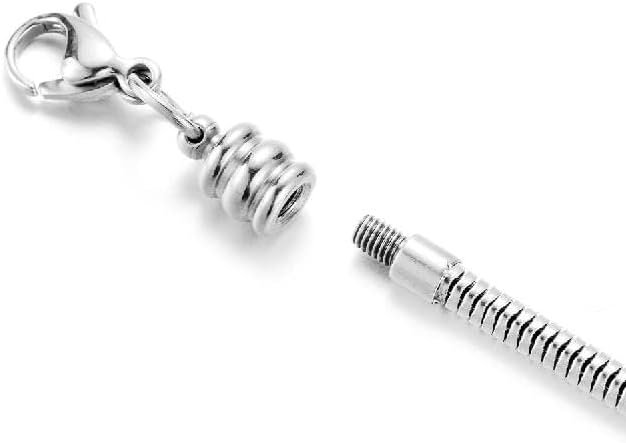 Women European Charm Bracelet Stainless Steel 3mm Snake Chain Bracelet Fits Charms Bead 6"-10" - Image 4