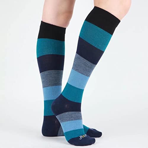 Image of ja vie Women & Men Comfy 75% Merino Wool Compression Socks 15-20mmHg Extra Soft
