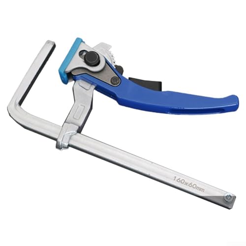 ReachMall Heavy Duty Lever Clamp Featuring Ratchet, 2050 N Fastening Force Heavy Duty Bar Clamps For Woodwork, 160 * 60MM(2PCS)