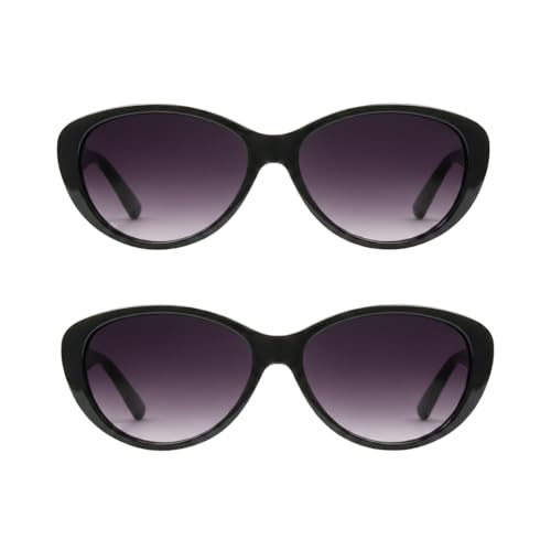 Image of proSPORT | Cat Eye Womens Full Lens Tinted Reading Sunglasses Oversize NOT BIFOCAL