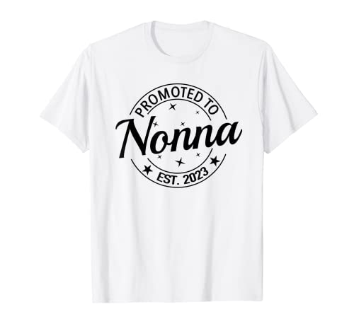 Promoted To Nonna 2023 Soon To Be Grandma Embarazo Match Camiseta