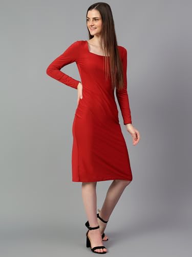 Image of KOTTY Women's Dashing Designs Pale Breeze Red Dress