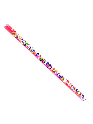 Hot Pink Stars and Moon Glitter Wand for Kaleidoscopes or Party Favor 11 Inch