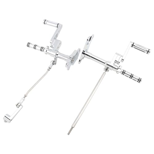 Repose-pieds commande avancée chrome en aluminium billette pour Sportster XL 883 1200