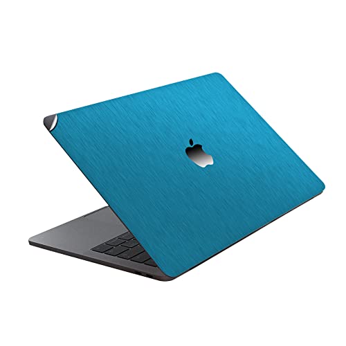 Image of GADGETS WRAP Premium Vinyl Laptop Decal Top Only Compatible with Apple MacBook 15 inch Pro Non Retina - Light Blue Titanium