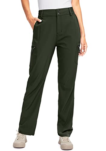 G Gradual Women's Hiking Pants With Zipper Pockets Convertible Lightweight Quick Dry Stretch Cargo Camping Pants(Olive, Xxl) #TOP27