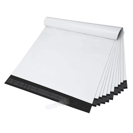 Fuxury Large Poly Mailers 24x24 Inch 50 Pcs, Waterproof Shipping Bags for Clothing, Strong Adhesive Shipping Envelopes for Small Business Suppliers, Self Seal Mailers Poly Bags Mailing Bags White