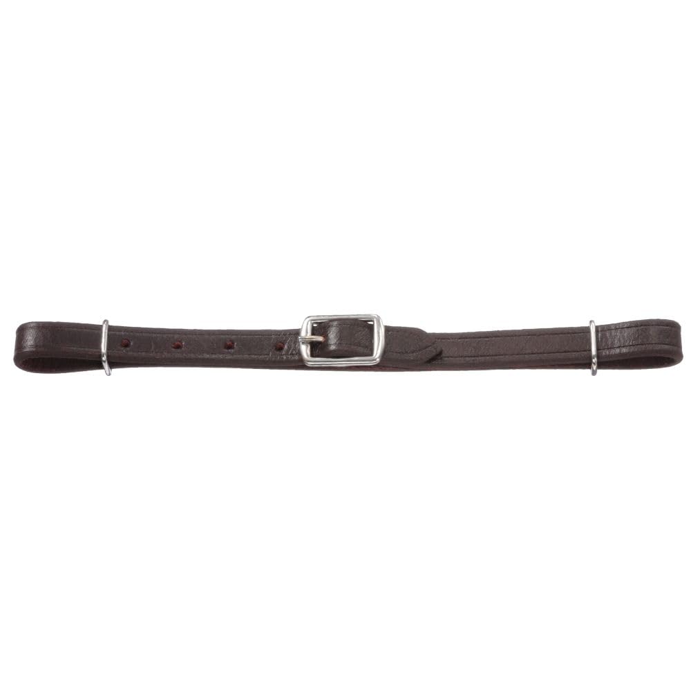 Tough 1 Flat Leather Curb Strap Dark Oil