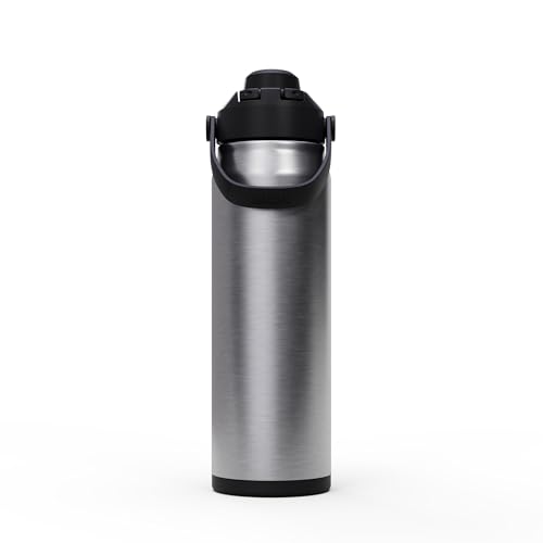 Image of CamelBak Thrive Chug Insulated Stainless Steel Water Bottle, Cold Retention with High Flow Lid for Everyday Hydration and Active Use, 25oz, Stainless