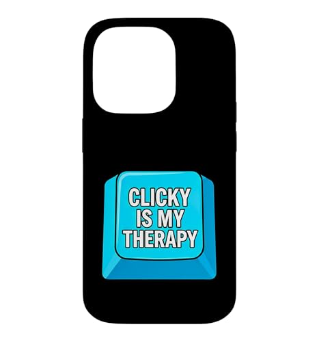 Mechanical Keyboard Clicky Is My Therapy PC Gamer �X�}�z�P�[�X iPhone 14 Pro �p