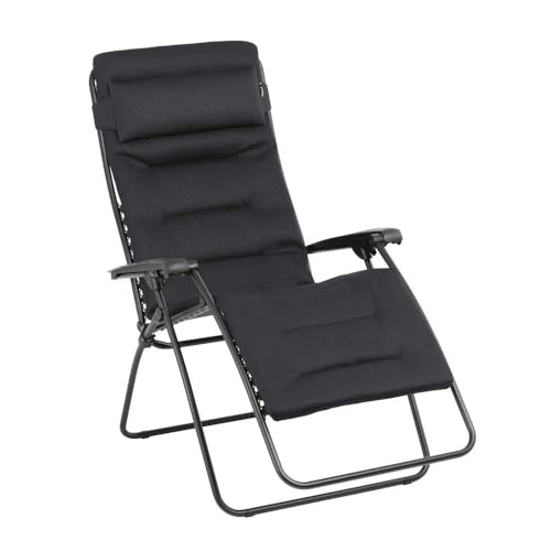 Lafuma MOBILIER - Fauteuil Matelassé Relax Zéro Gravité RSX Clip XL - Chaise Longue Multiposition Pliante Jardin et Intérieur - Toile AirComfort® Résistante - Tout...