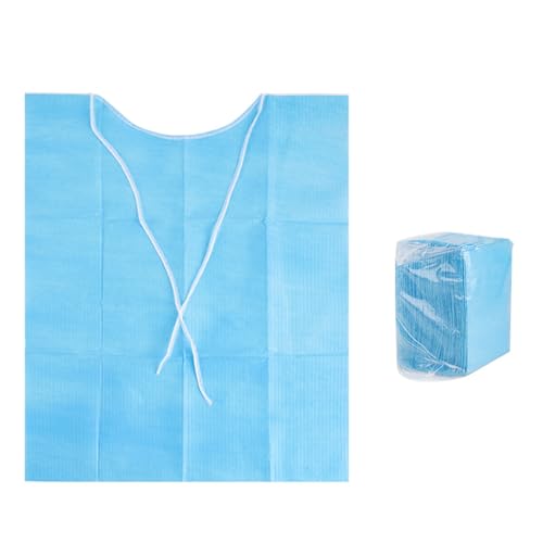 YPBEW Paquete de 30 baberos desechables impermeables para clínica bucal, barrera protectora higiénica para pacientes, dentistas, baberos desechables