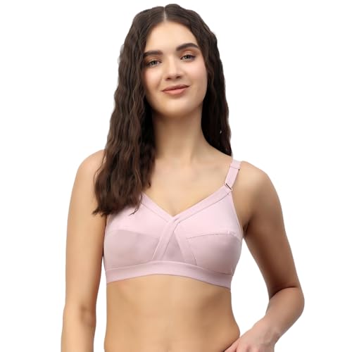 Image of Floret Women's Pure Cotton-Fabric Non Padded & Non-Wired Cut & Sew /Full Coverage Bra