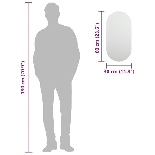 Miroir moderne haute résolution en verre véritable pour reflet parfait - 7