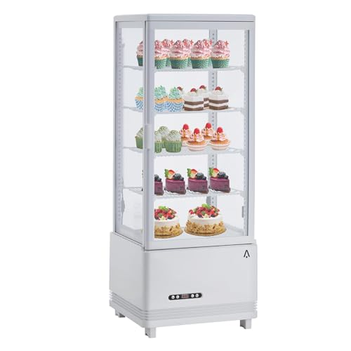 Image of GarveeHome Commercial Refrigerators, 3.5 Cu.Ft Glass Door Display Refrigerator with LED Light, 4 Adjustable Shelves Beverage, Commercial Merchandiser Refrigerator for Cafe Restaurant Store Bar, Black