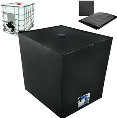 IBC Tank Abdeckung 1000 L – Wasserdichte Schutzplane Aus 420D Oxford, Mit Reißverschluss & Klett, Für Regentonnen & Wassertanks