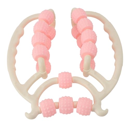 Ymiko Deep Tissue Muscle Roller, Circular Point Massage Roller for Calves, Legs, Arms, Tennis Elbow, Deep Massager, Pink, Firm, Muscle Recovery & Flexibility Improvement