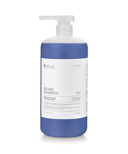 ARUAL Champú Silver para cabello rubio, gris y blanco. 1.000ml