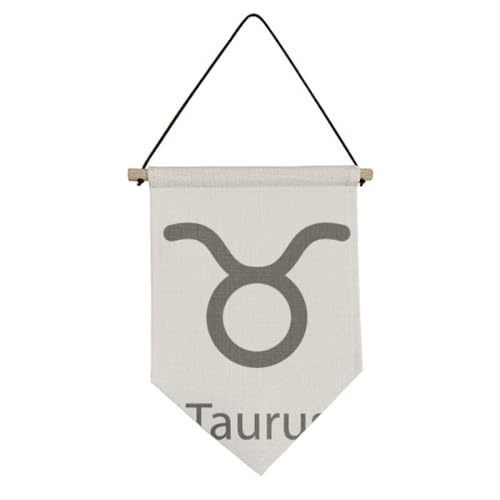 Drapeau constellation Taureau en toile cadeau anniversaire Mai