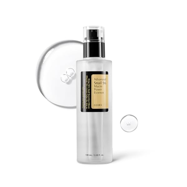 COSRX Advanced Snail 96 Mucin Power Essence 100ml | Snail Secretion Filtrate 96% | Skin Repair Serum | CPNP Registered, Korean Skin Care, Cruelty Free, Paraben Free, Alcohol Free