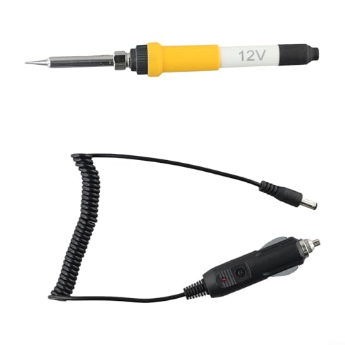 Eawfgtuw Para soldador de coche de 12 V 60 CC con núcleo de calefacción de cerámica para enchufe