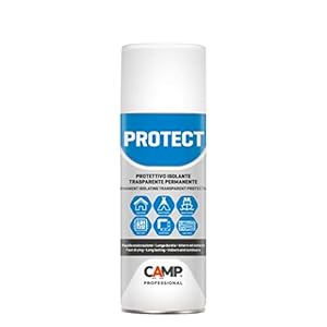 Camp Protect Spray Protettivo Isolante Per Plastica, Legno, Ceramica e Metalli, Trasparente, Plastificante, Anti-Ossidante e Impermeabilizzante