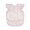 Tiny Twinkle Babero a prueba de desorden para niñas | Babero impermeable para comer | Delantal de bebé para alimentar | Lavable a máquina | Regalo perfecto para ducha (lazos, 6 a 24 meses)