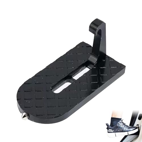 MQWDGJ Escalón de puerta de coche, pedal plegable para puerta de coche, escalón de puerta con gancho en U, paso de puerta, pedal para SUV, RV, coche de negocios, coche familiar