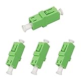 HASLED Connecteur Rapide Fibre Optique LC/APC - 4 Pièces Vert - Coupleur Monomode Simplex...