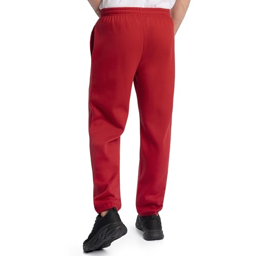 Image of Fruit of the Loom Eversoft Fleece Elastic Bottom Sweatpants with Pockets, Relaxed Fit, Moisture Wicking, Breathable