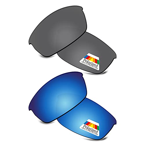 Image of Bwake Replacement Lenses for Oakley Flak Jacket Sunglasses POLARIZED - 100% Perfectly Fit | Easy to Install | Anti Scratch