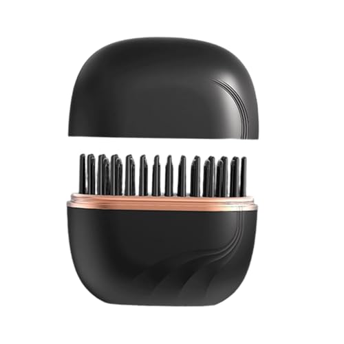 Cepillo Alisador de Pelo Inalámbrico Portátil Negro miniatura 6