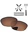 PapaViva Replacement Lenses & Rubber Kits & Screwdriver & Screws for Oakley Juliet 55mm Sunglass Copper Brown Polarized