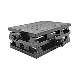 Jieotwice Tavola Mobile di Asse XY di Precisione, Tavola di Traslazione Manuale 2D Portatile per la Marcatura Laser e la Macchina per Incidere 210x150x80mm