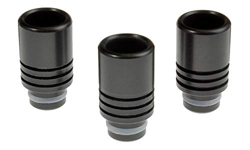Armerah Stumpy 510 Drip Tip e-cig Mouthpiece Short/Big/POM/Solid 3 Pack in Black