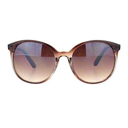 Womens 90s Round Butterfly Plastic Gradient Lens Sunglasses2