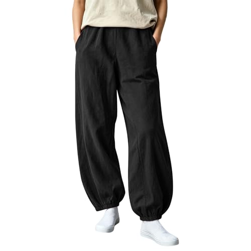 Pantalon de jogging femme fluide avec poches pour éliminer l'inconfort