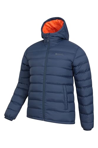 Mountain Warehouse Season Mens Padded Jacket - Water Resistant Jacket, Lightweight, Warm, Lab Tested to -30C, Microfibre Filler - for Travelling, Walking