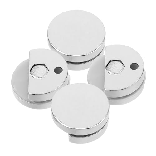 TENDYCOCO 4個 鏡固定用壁掛けブラケット 亜合製強化クリップ 浴室 オフィス キッチン対応 安定 なガラス取り付け具