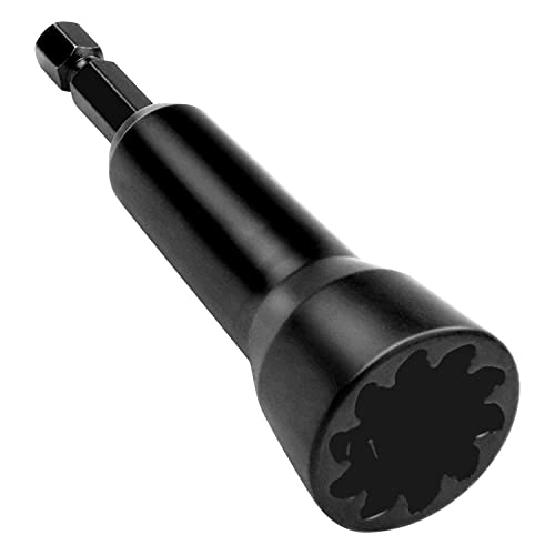 Image of Wire Nut Twister, Wire Twister Tool for Drill, 1 /4 inch Chuck Twist Wire Connector, Wire Nut Twisting Tool for Electricians, Wire nut Driver, Wire Twisting Spinner, Wire Spin Driver Nut (Black)