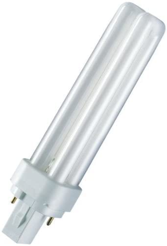OSRAM DULUX D Energy Saver, CFLni, 2 tubes (13w) 2 Pin - Plug In Base- G24d, 900 lm - LUMILUX -Cool White/Energy Class A