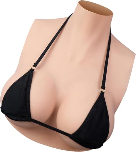 Fake Boobs Silicone Breastplate Breast Forms Cosplay Breasts Enhancers Forms B-H Cup For Transgender Drag Queen Cosplay