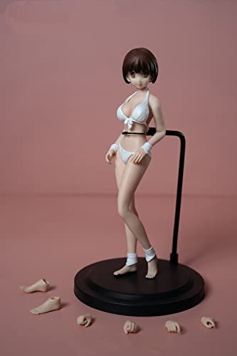 Figurine féminine 1/12 peau pâle corps 6 pouces grande poitrine super flexible T02B