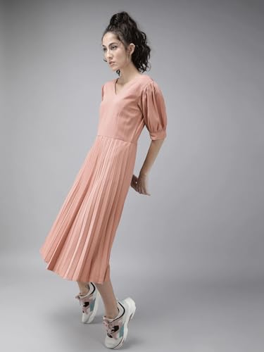 Image of Rare Women's Polyester Fit and Flare Midi Dress