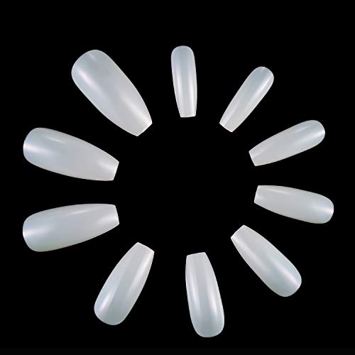 120 Stücke Acryl Nagelspitzen Gefälschte Särge Nagel Vollständige Abdeckung Ballerina Form Nägel 10 Größen Damen… – Bild 5
