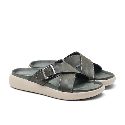 Image of ASIAN MEDISOL-01 OrthoSoft Extra Soft Doctor Slippers for Men | Men's Flip Flop Slippers with Soft Cushion & Arch Support | Broad Strap Casual Slides | Comfortable Daily Wear Footwear