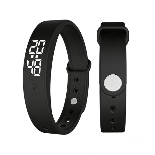 Pulsera Despertador Vibratorio, Modelo Nuevo 2026, Hasta 10 Alarmas Vibratorias Programables, Pulsera Multifuncional Resistente al Agua con Recordatorio de Hidratación, para Niños, Niñas y Adultos