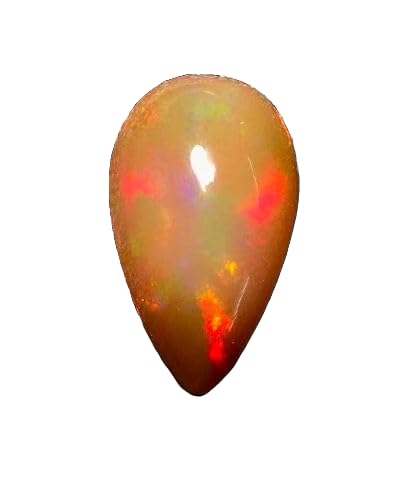Cabochon opale éthiopienne 21x12x7 mm, pierre naturelle multi feu pour sertissage et joaillerie
