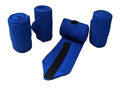 Liga De Descanso Para Cavalo - Jogo Com 4 Peças (Azul)